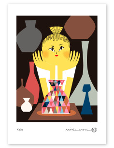 Illustration "Keiko" by Mikel Casal