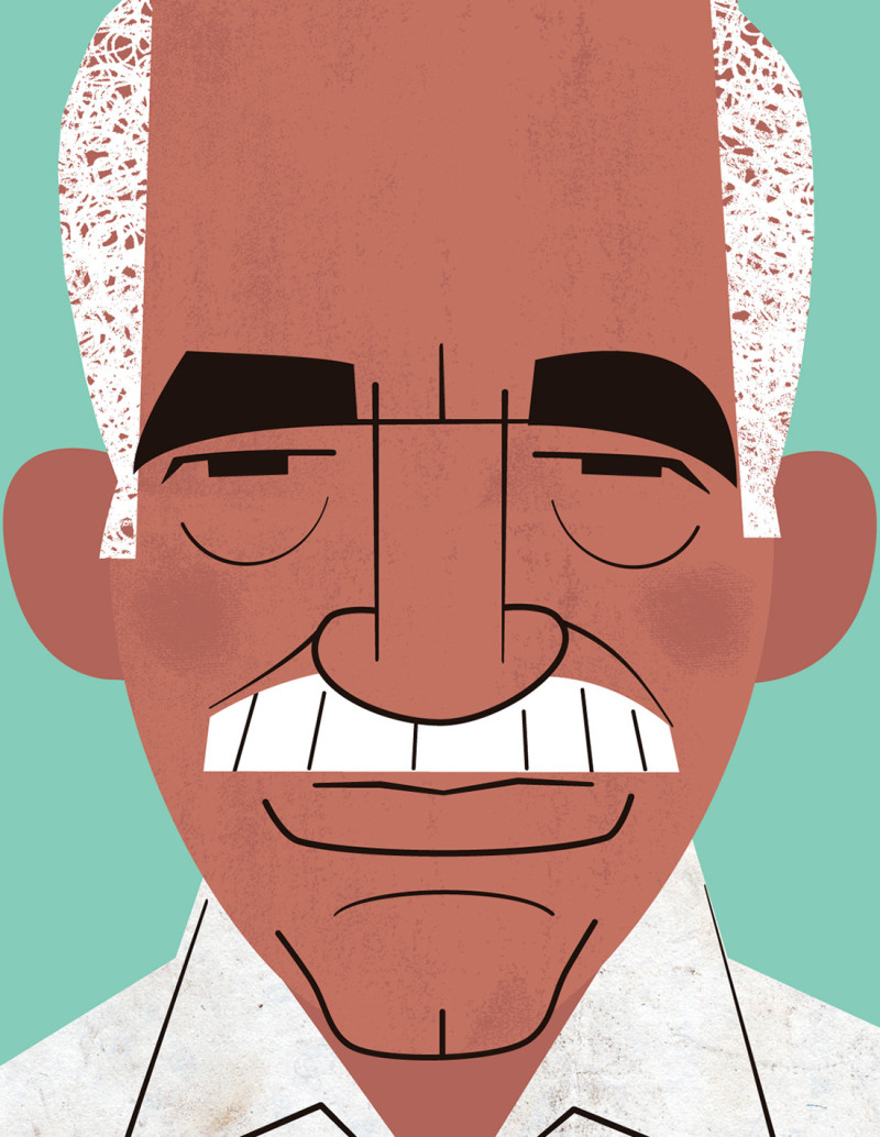 Illustration "García Márquez" by Mikel Casal....