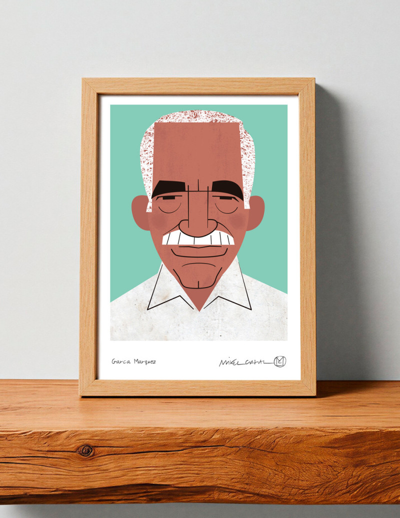 Illustration "García Márquez" by Mikel Casal....