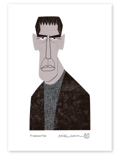 Illustration "Frankenstein" by Mikel Casal. Signed A5...