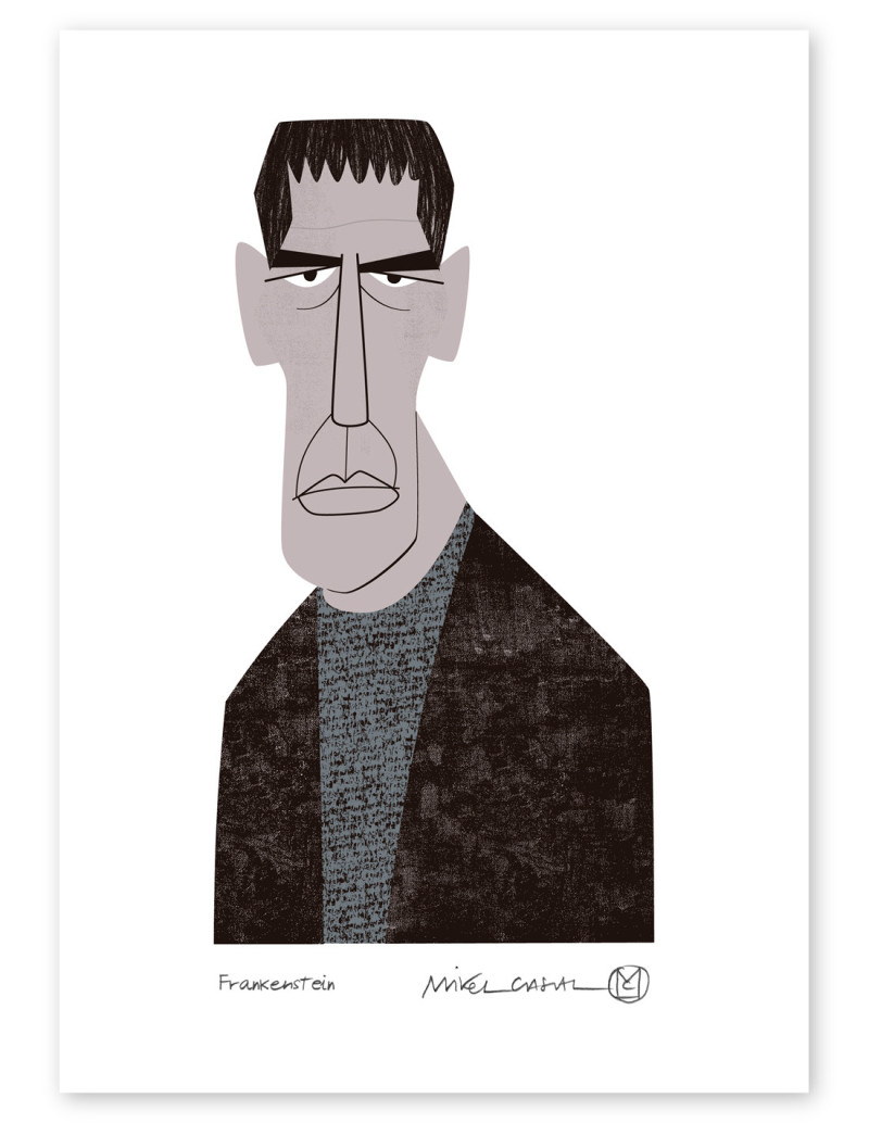 Ilustración "Frankenstein" de Mikel Casal....