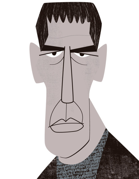 Ilustración "Frankenstein" de Mikel Casal. Reproducción A5 firmada