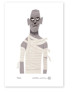 Ilustración "La Momia" de Mikel Casal. Reproducción A5...