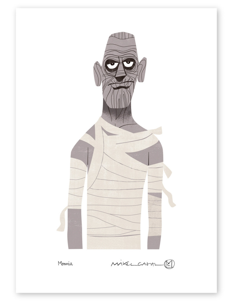Ilustración "La Momia" de Mikel Casal....