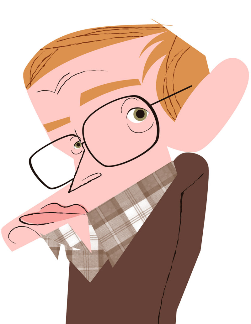 Illustration "Stephen Hawking" by Mikel Casal....