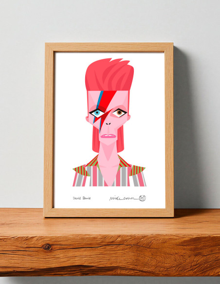 Ilustración "David Bowie" de Mikel Casal. Reproducciones A5 y A3 firmadas