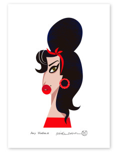 Ilustración "Amy Winehouse" de Mikel Casal....