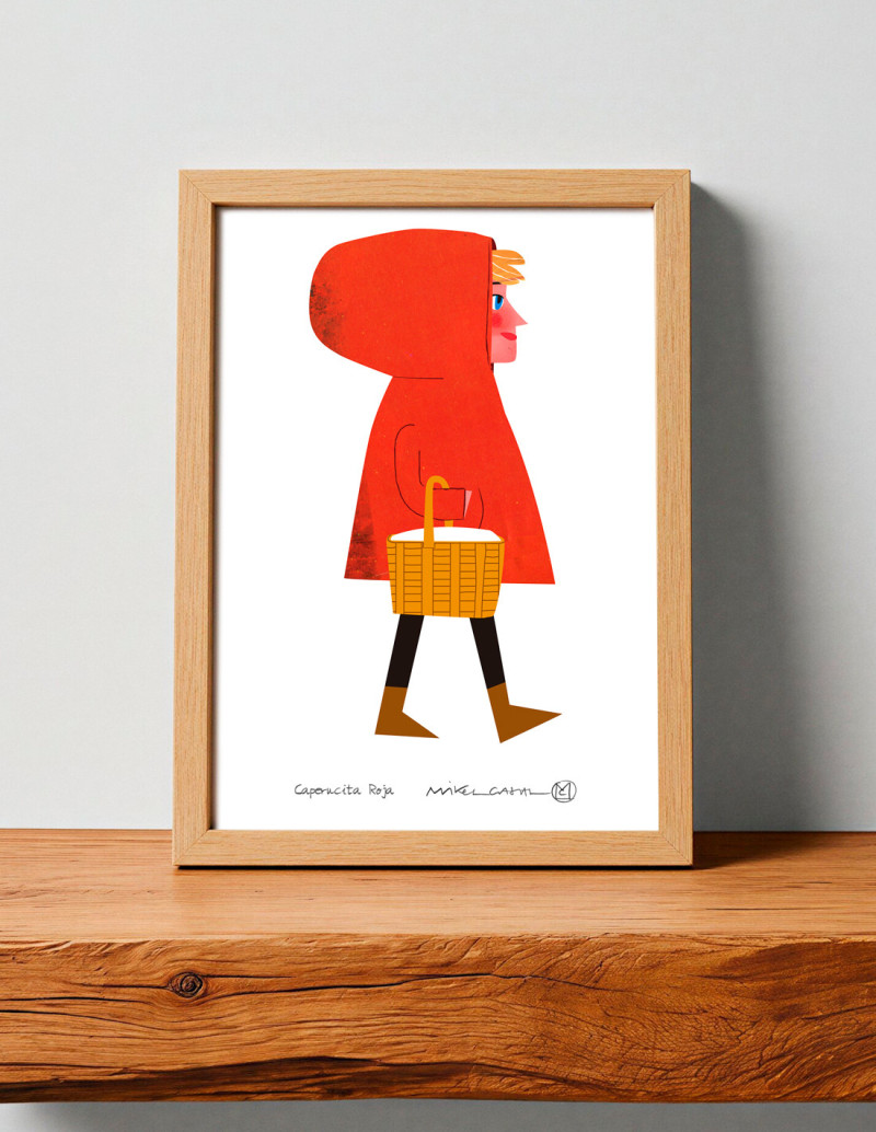 Ilustración "Caperucita" de Mikel Casal....