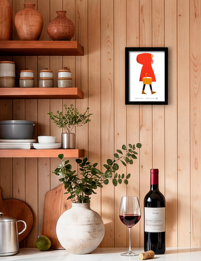 Illustration "Caperucita" by Mikel Casal....