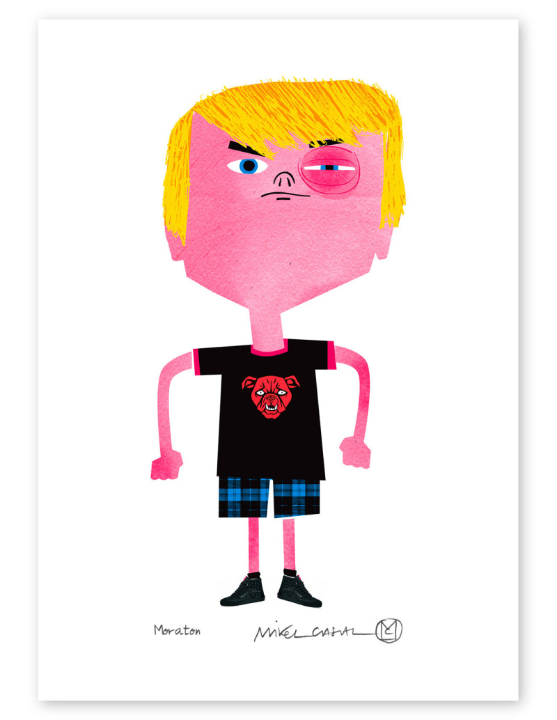Ilustración "Moratón" de Mikel Casal....
