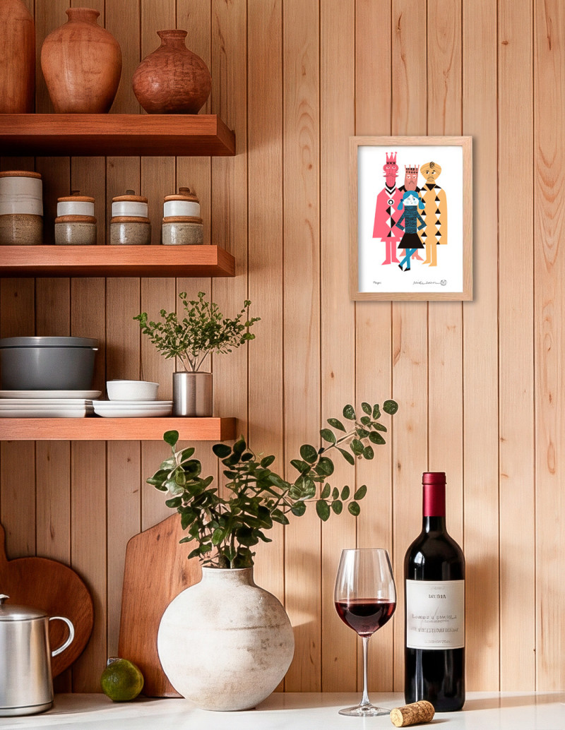 Illustration "Magos" by Mikel Casal. Signed A5...
