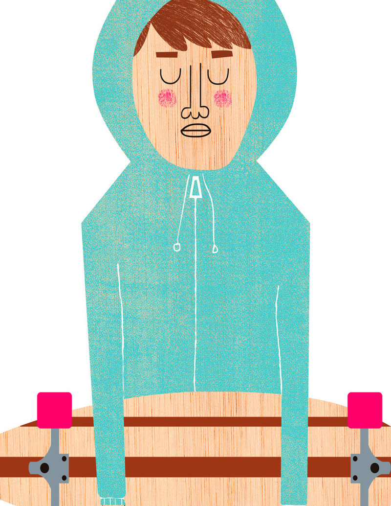 Ilustración "Lander" de Mikel Casal....