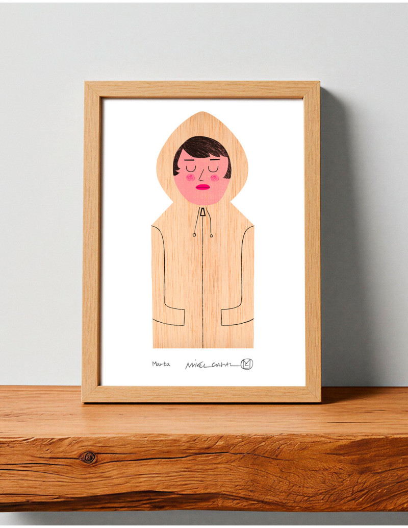 Illustration "Marta" by Mikel Casal. Signed A5...