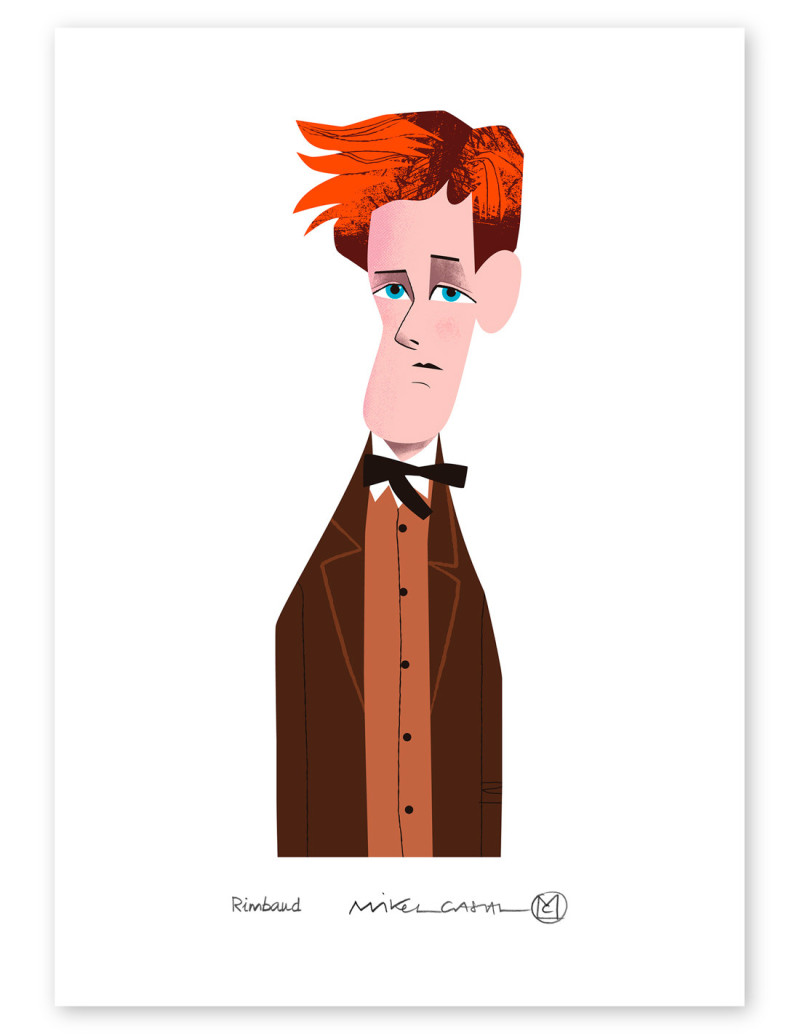 Ilustración "Rimbaud" de Mikel Casal....