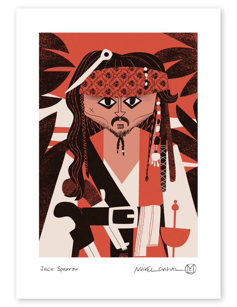 Illustration "Sparrow" by Mikel Casal. Signed...