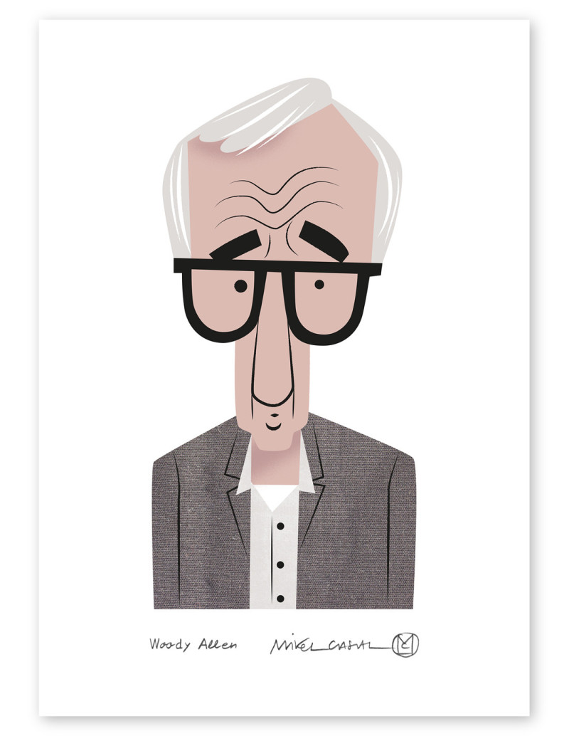 Illustration "Woody Allen" by Mikel Casal....