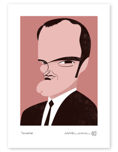 Ilustración "Tarantino" de Mikel Casal. Reproducción A5...
