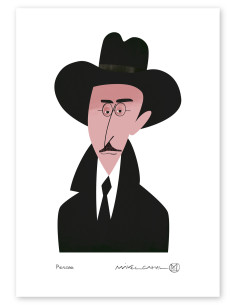 Ilustración "Fernando Pessoa" de Mikel Casal....
