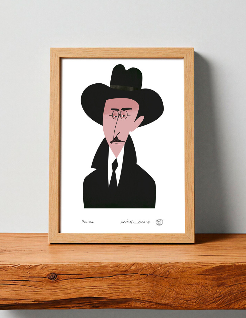 Illustration "Fernando Pessoa" by Mikel Casal....