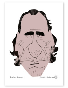 Illustration "Charles Bukowski" by Mikel Casal. Signed A5...