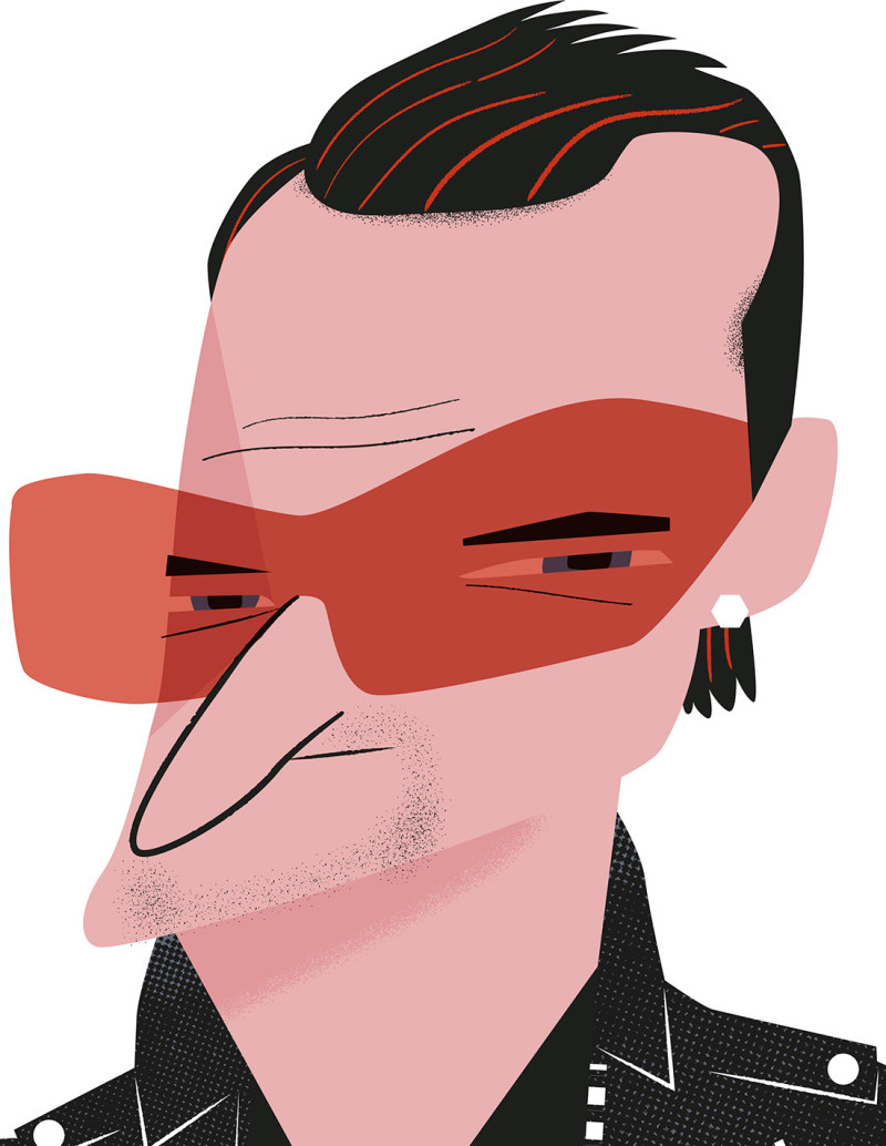 Illustration "Bono" by Mikel Casal. Signed A5...