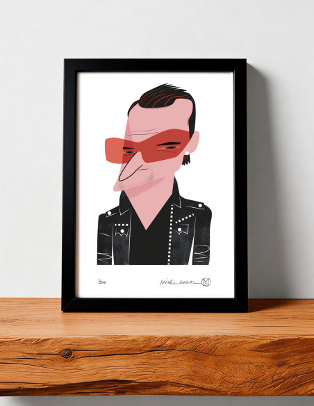 Illustration "Bono" by Mikel Casal. Signed A5 reproduction