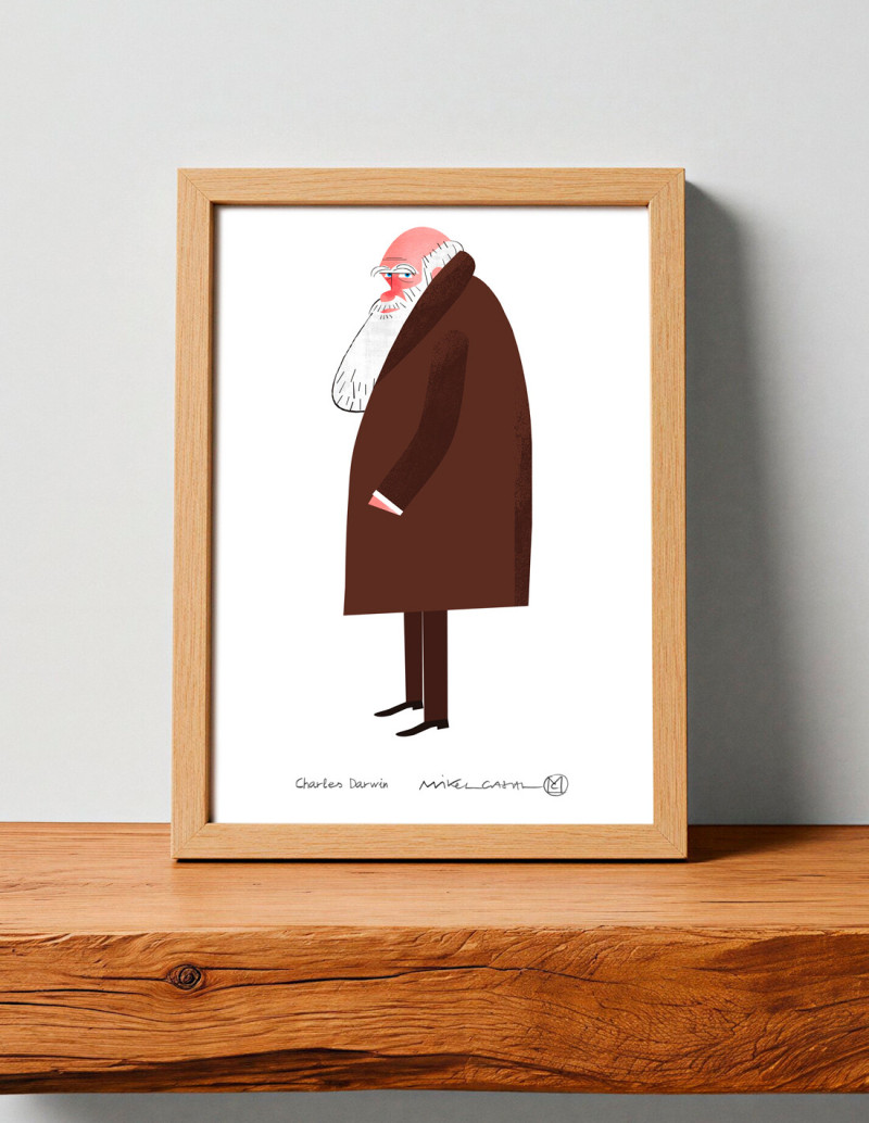 Ilustración "Darwin" de Mikel Casal....