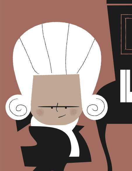 Illustration "Mozart" by Mikel Casal. Signed A5 reproduction