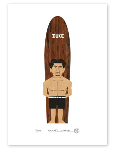 Illustration "Duke" by Mikel Casal. Signed A5 reproduction