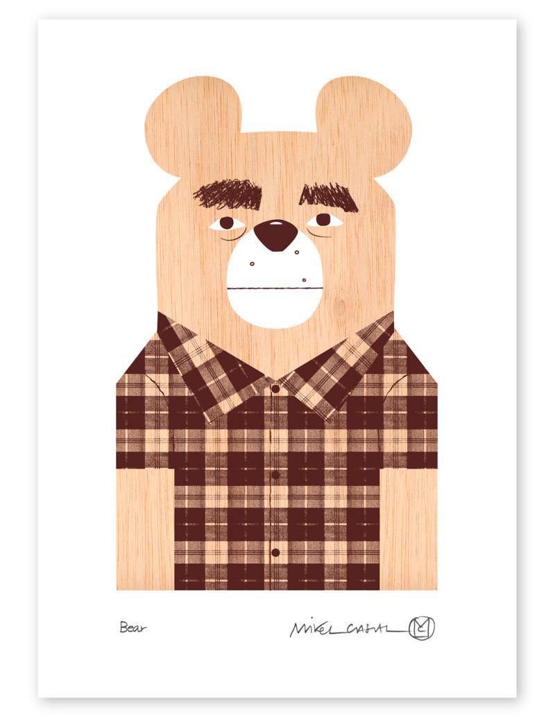 Ilustración "Bear" de Mikel Casal. Reproducción...
