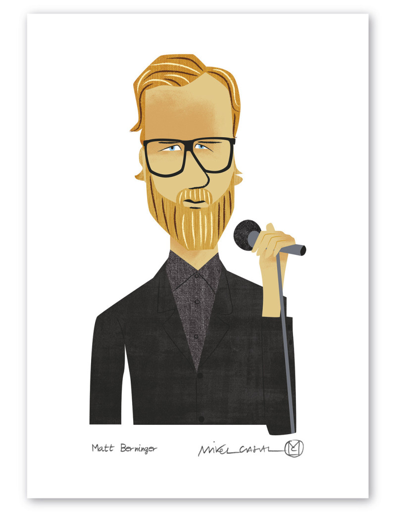 Illustration "Matt Berninger" by Mikel Casal....