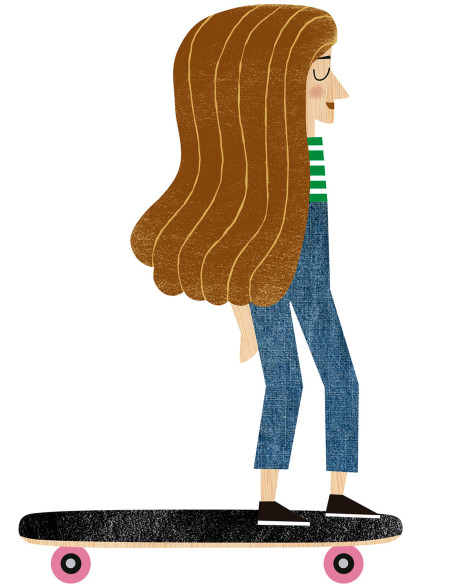 Illustration "Rocio" by Mikel Casal. Signed A5 reproduction