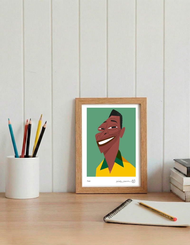 Ilustración "Pelé" de Mikel Casal. Reproducción...