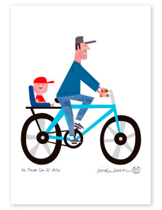 Illustration "De paseo con aita" (son version) by Mikel...