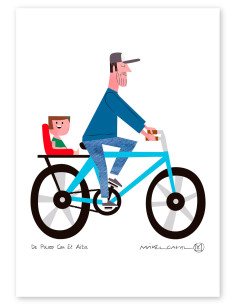 Illustration "De paseo con aita" (daughter version) by...