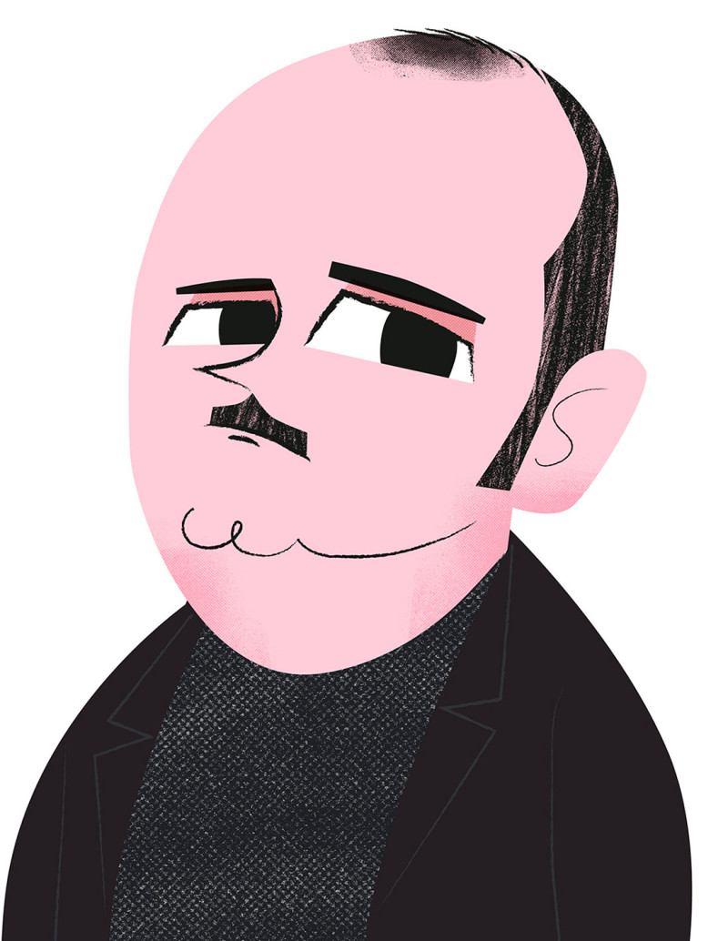 Ilustración "Carlos Areces" de Mikel Casal....