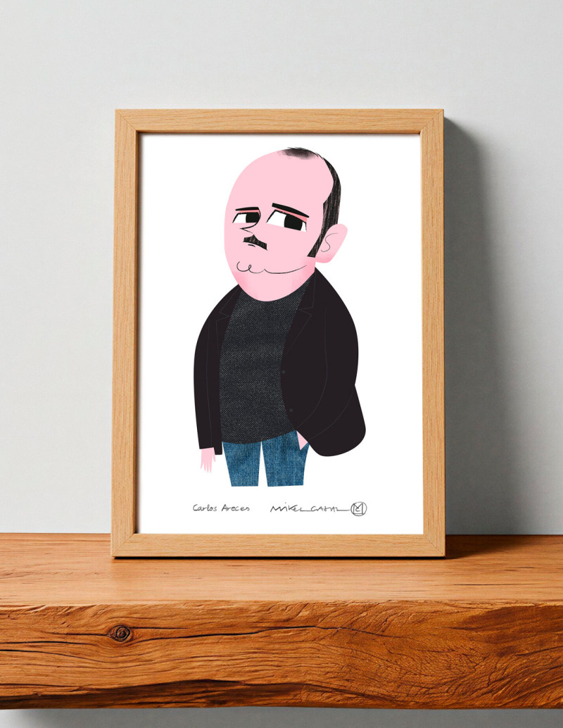 Ilustración "Carlos Areces" de Mikel Casal....