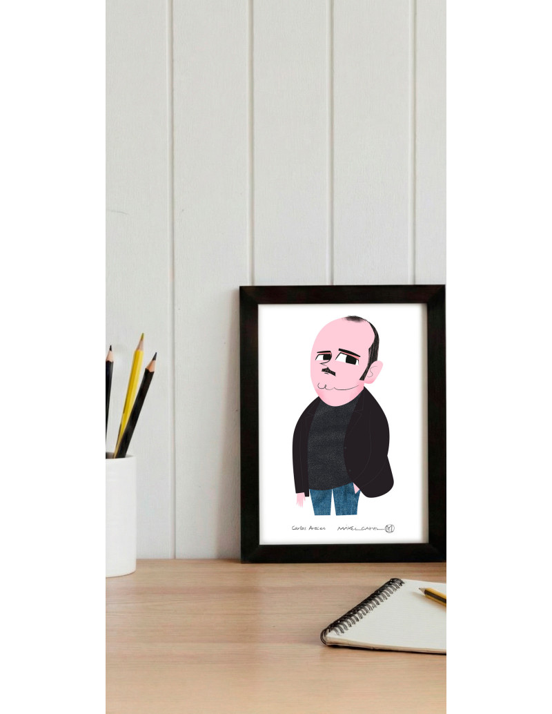 Illustration "Carlos Areces" by Mikel Casal....