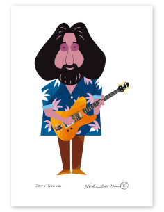 Ilustración "Jerry García" de Mikel Casal. Reproducción...