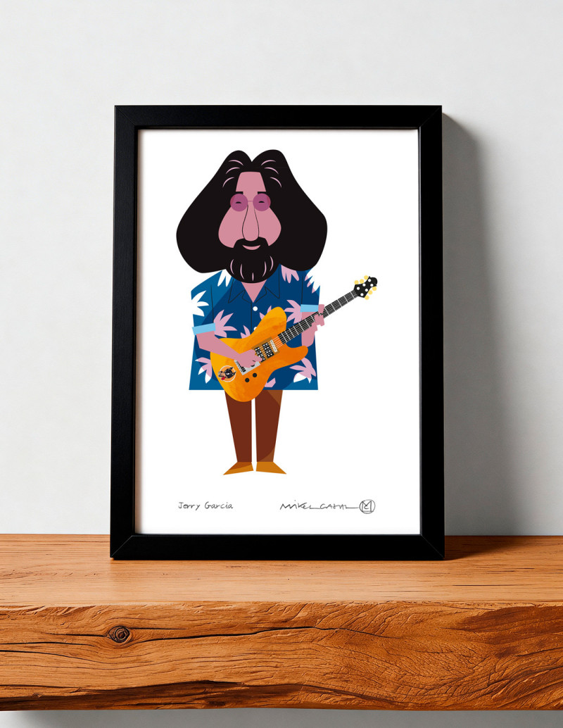 Ilustración "Jerry García" de Mikel Casal....