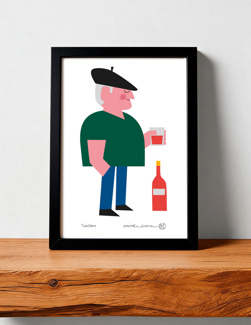 Illustration "Txikitero"  by Mikel Casal....