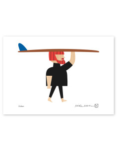 Ilustración "Julen" de Mikel Casal. Reproducción A5 firmada
