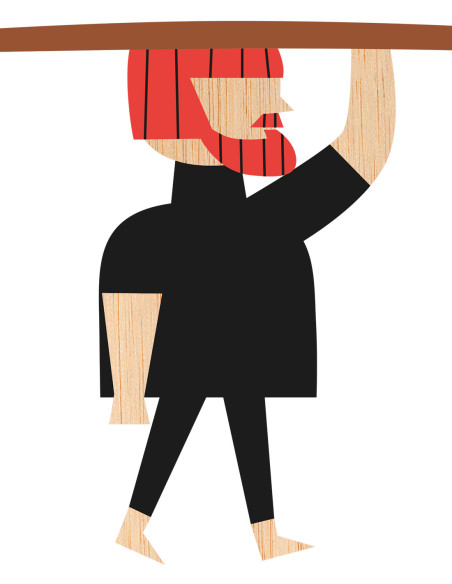 Illustration "Julen"  by Mikel Casal. Signed A5 reproduction