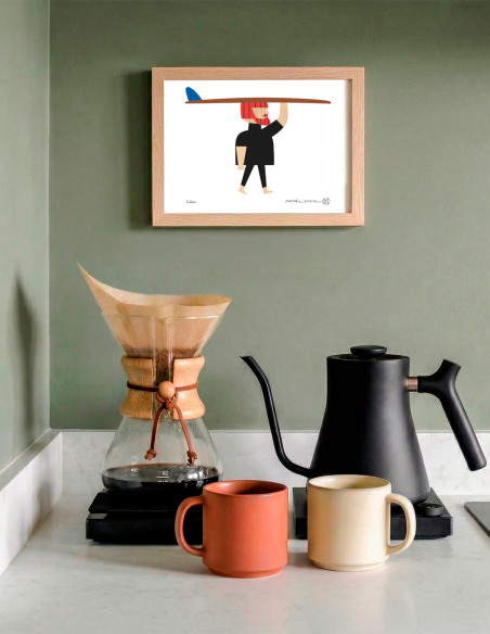 Illustration "Julen"  by Mikel Casal. Signed A5 reproduction