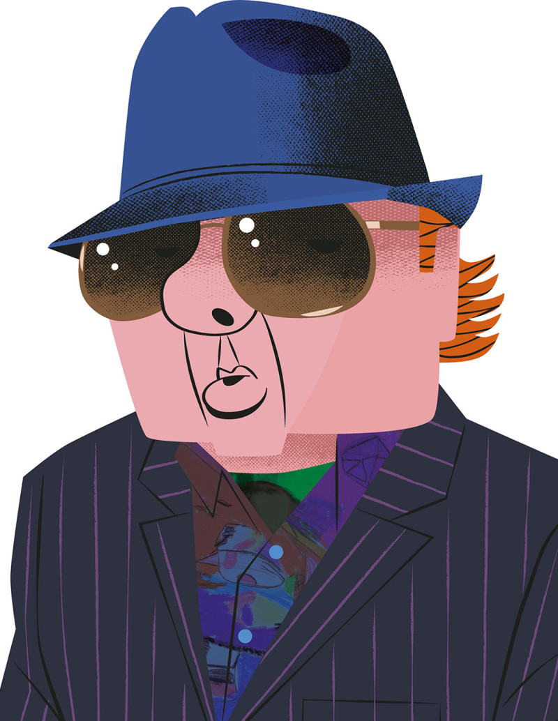 Illustration "Van Morrison" by Mikel Casal....