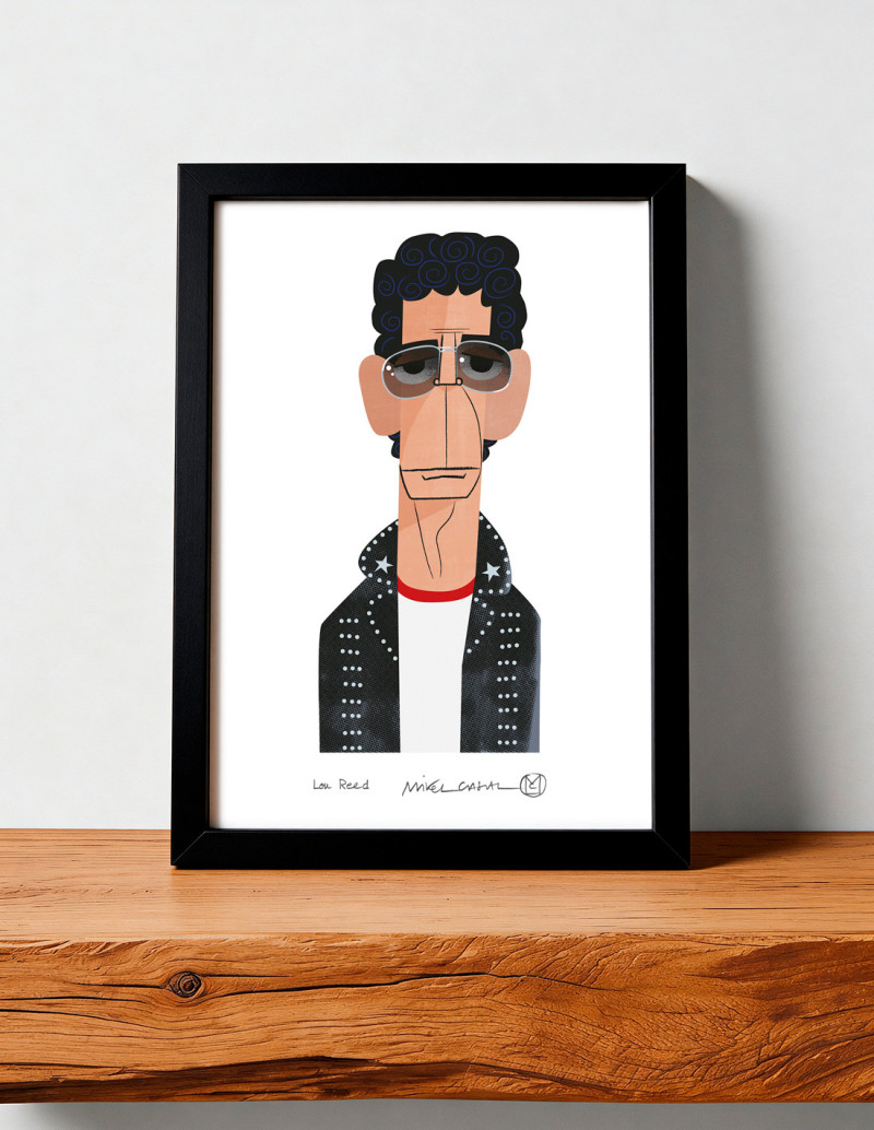 Illustration "Lou Reed" by Mikel Casal. Signed...