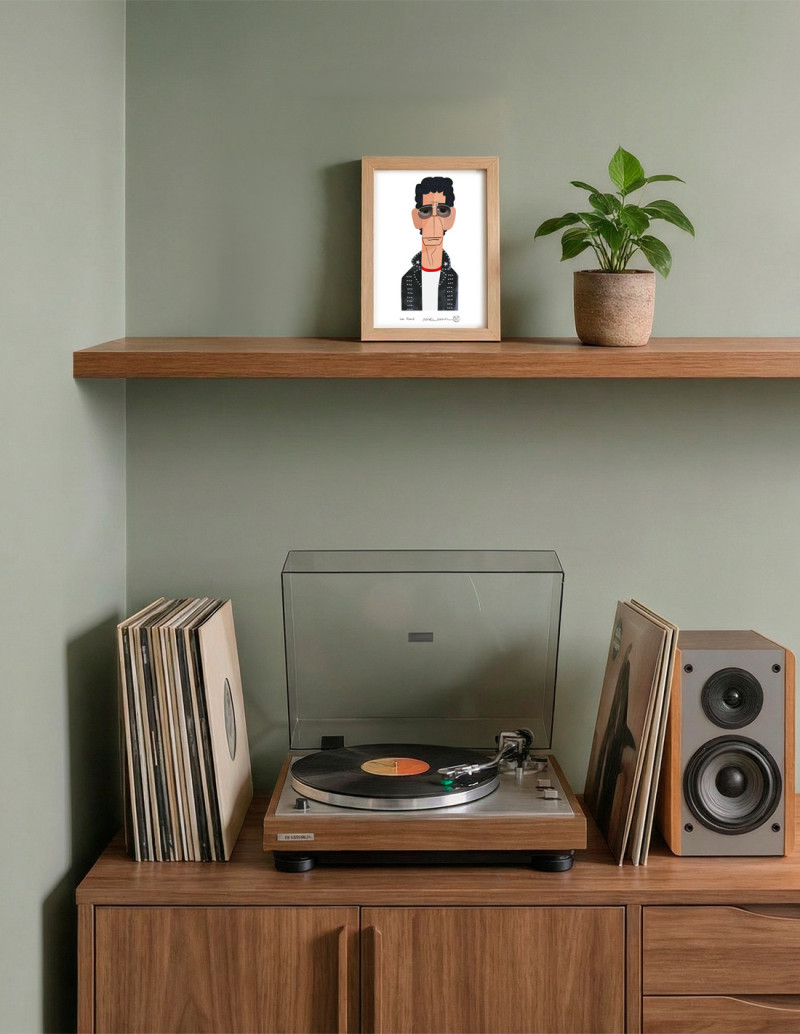 Illustration "Lou Reed" by Mikel Casal. Signed...