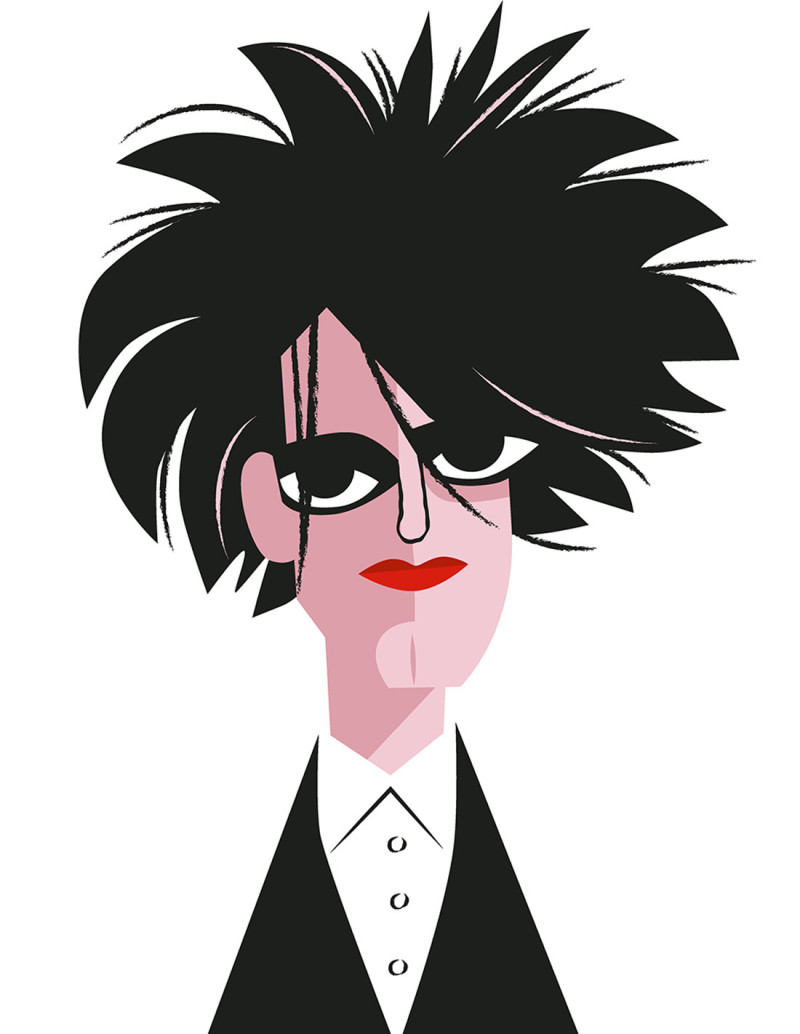 Ilustración "Robert Smith" de Mikel Casal....