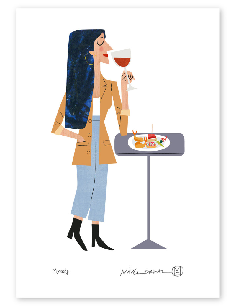 Ilustración "Myself" de Mikel Casal....