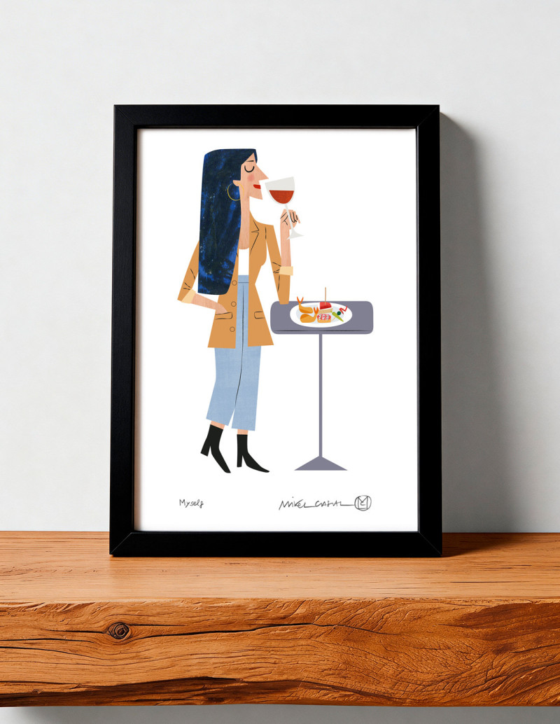 Ilustración "Myself" de Mikel Casal....